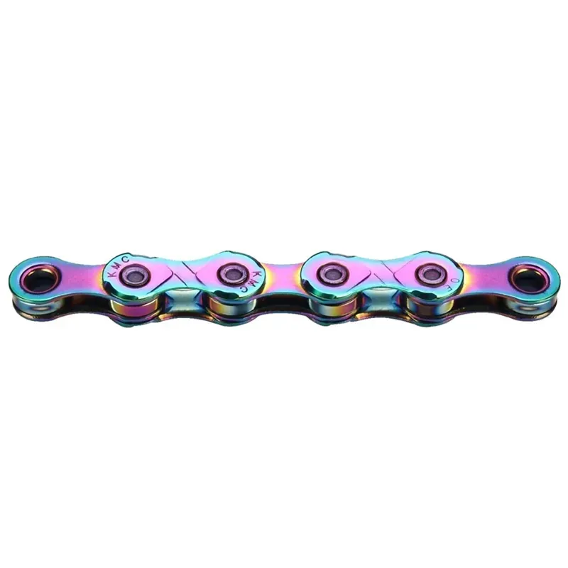 KMC X12 126L Waxed Chain in Aurora Blue