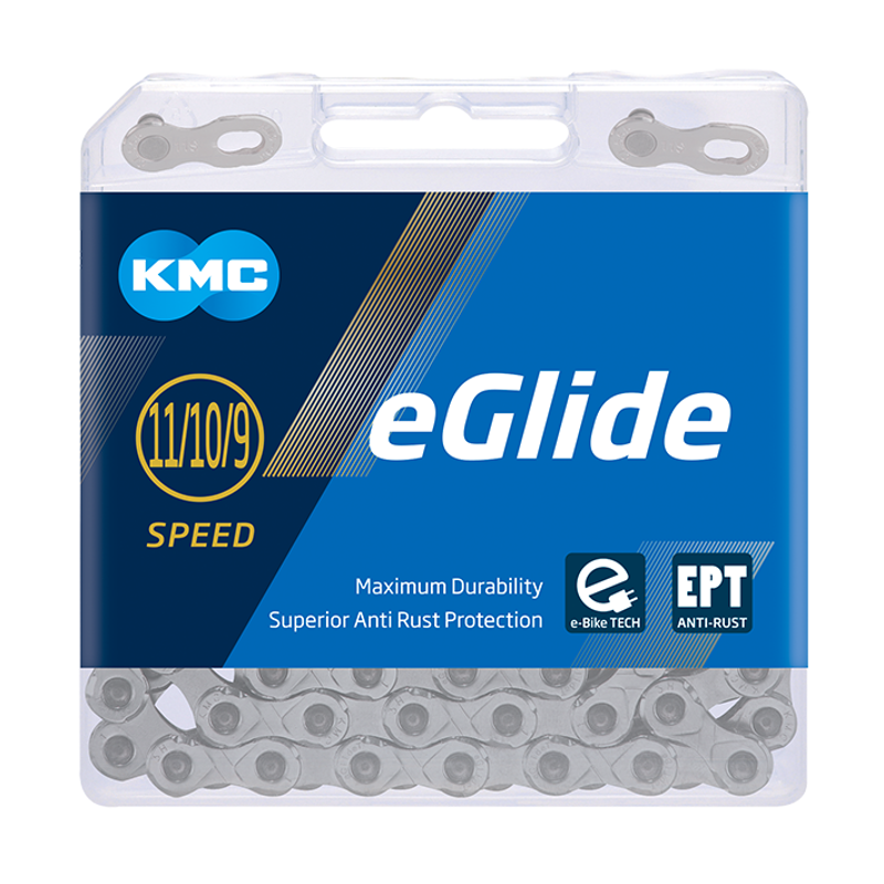 KMC eGlide EPT CUES Chain 50-metre Reel in Silver-1