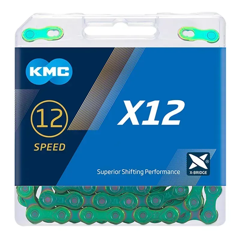 KMC X12 Chain Aurora Green 126L in Aurora Green-1