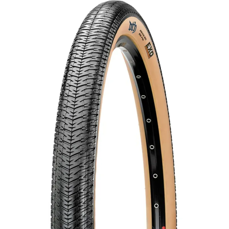 Maxxis DTH 26x2.15 60tpi Folding Single Compound Tanwall Tyre in Black