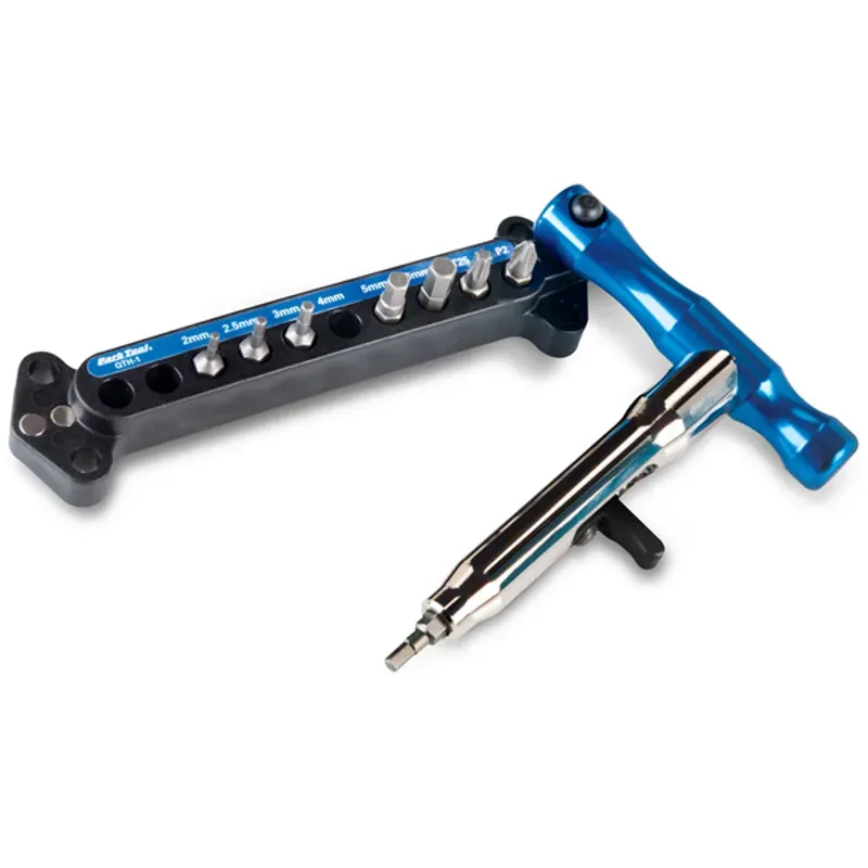Park Tool QTH-1 Quick Change Bit Driver Set in Blue