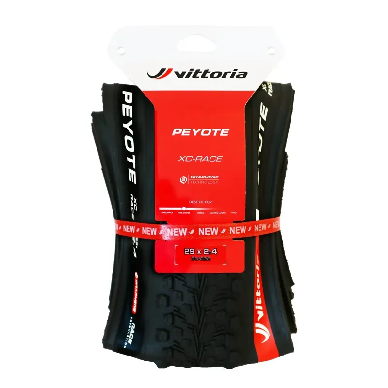 Vittoria Peyote XC Race Tire in Black w/ Graphic-2